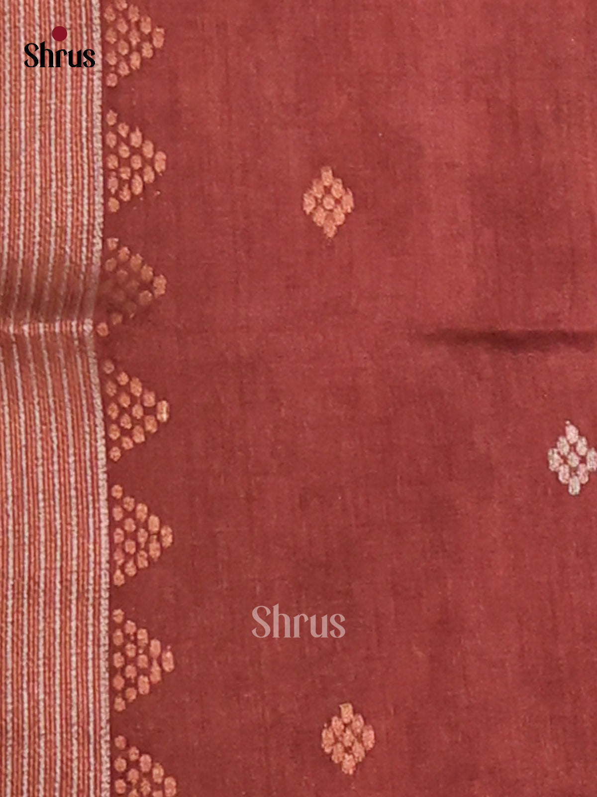 Dark Brown & Brown - Semi Tussar Saree - Shop on Shrus.com