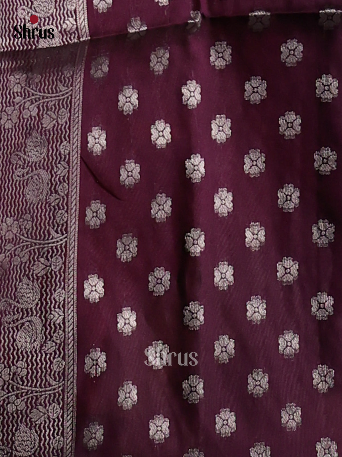 Jamun- Semi Softsilk Saree - Shop on Shrus.com