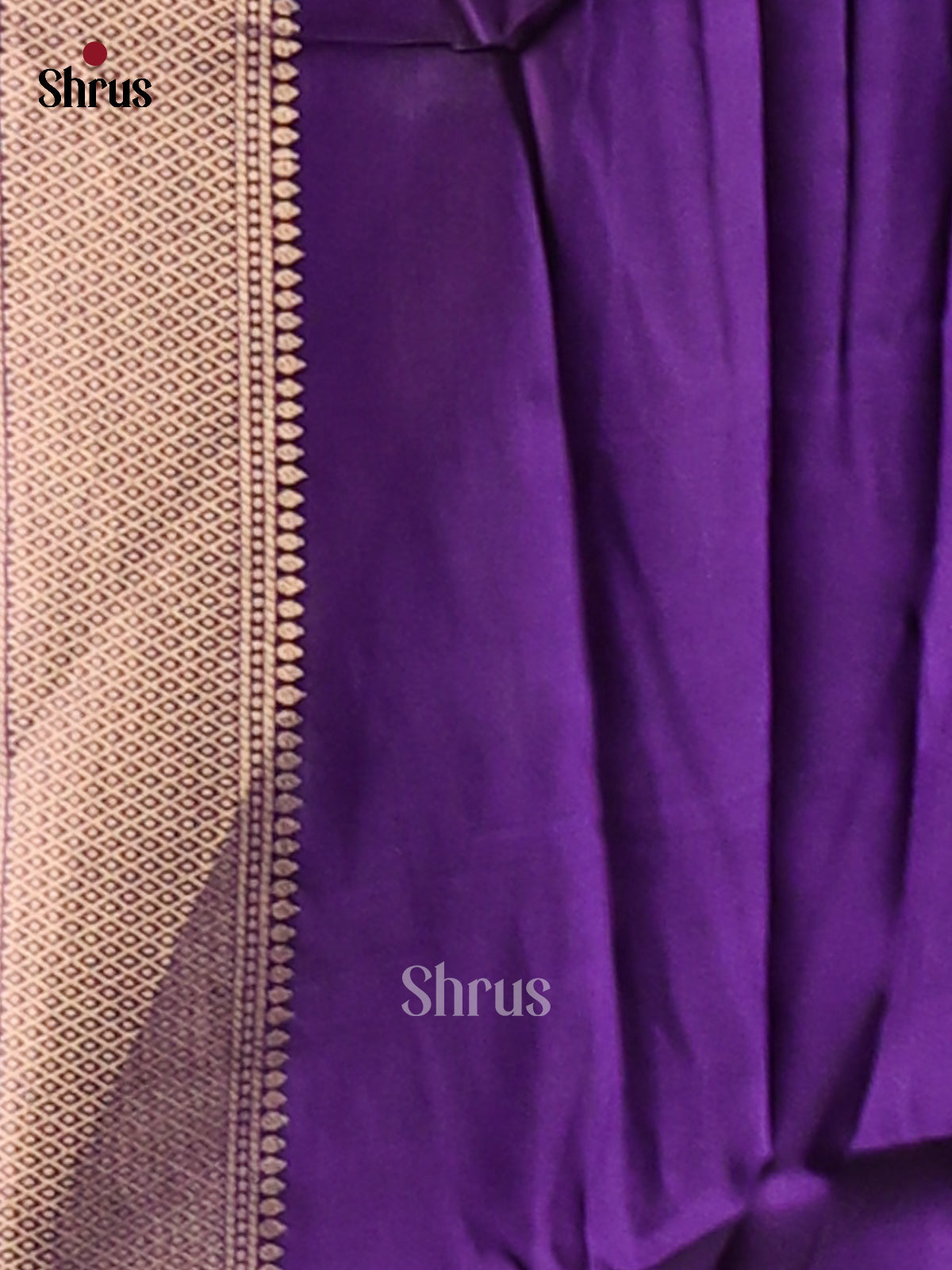Violet - Semi Softsilk Saree - Shop on Shrus.com