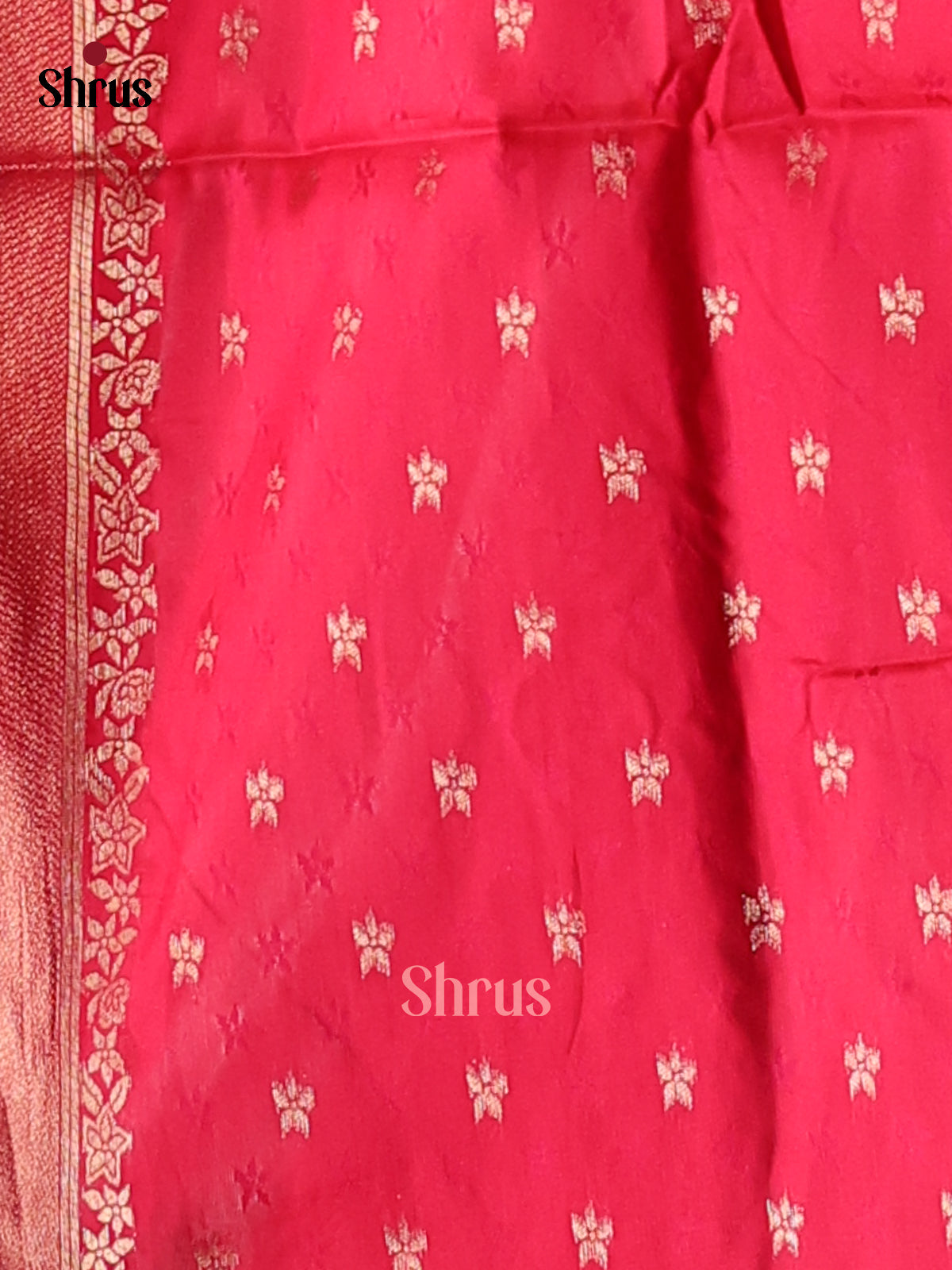 Pink- Semi Softsilk Saree - Shop on Shrus.com