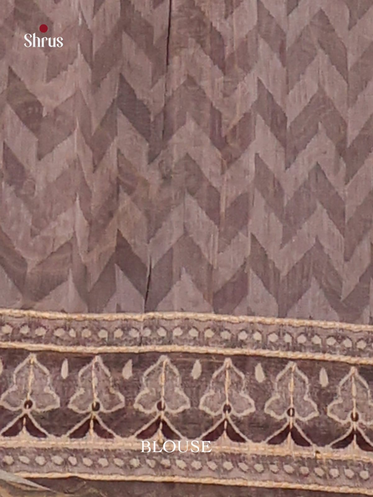 Brown & Grey- Semi Kantha Saree