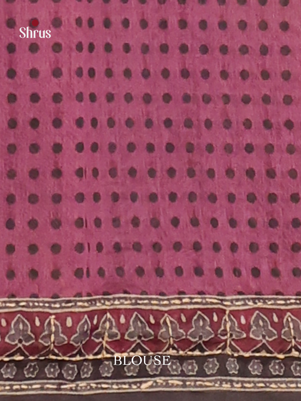 Purple & Cream - Semi Kantha Saree