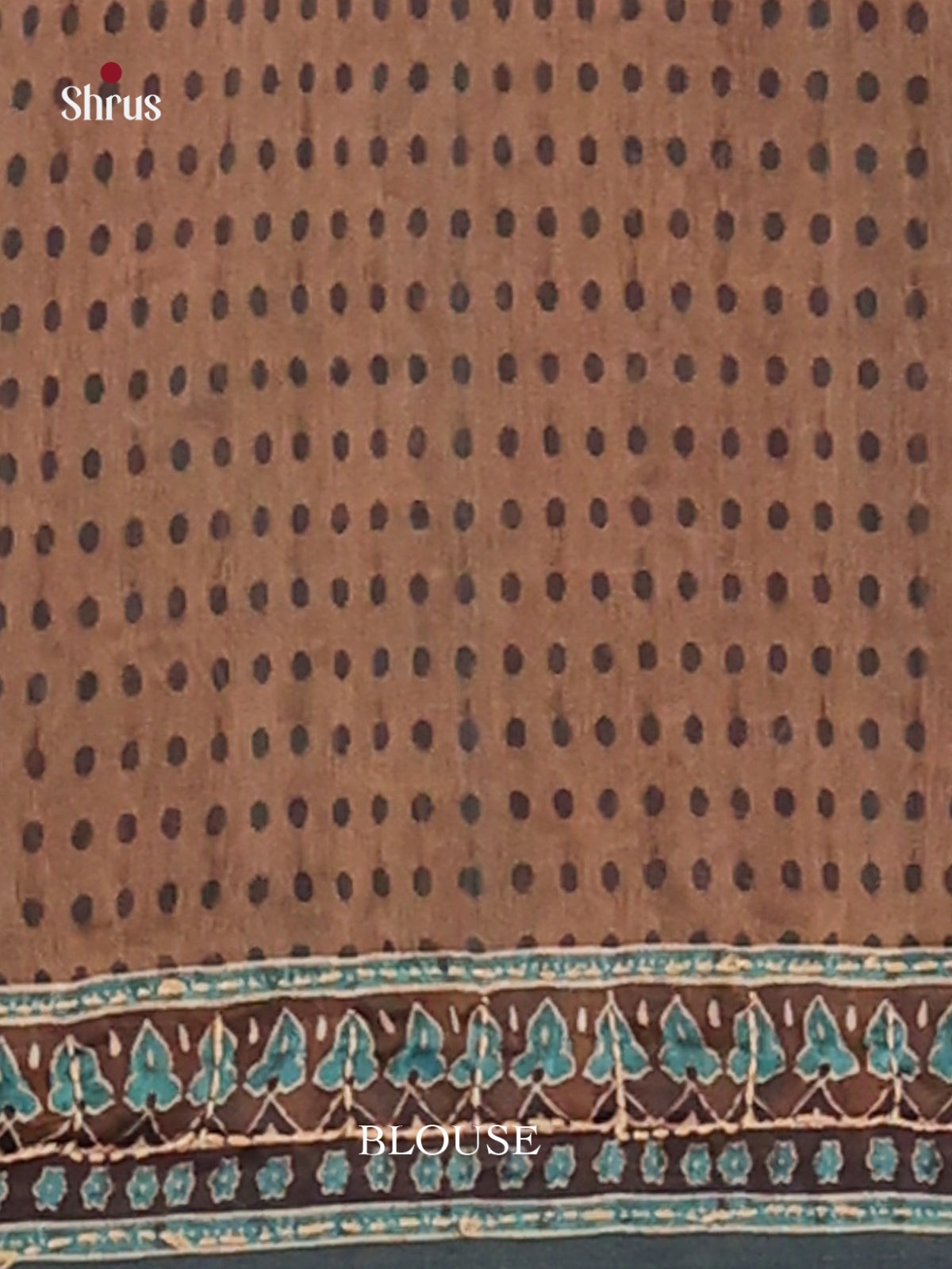 Blue & Brown - Semi Kantha Saree