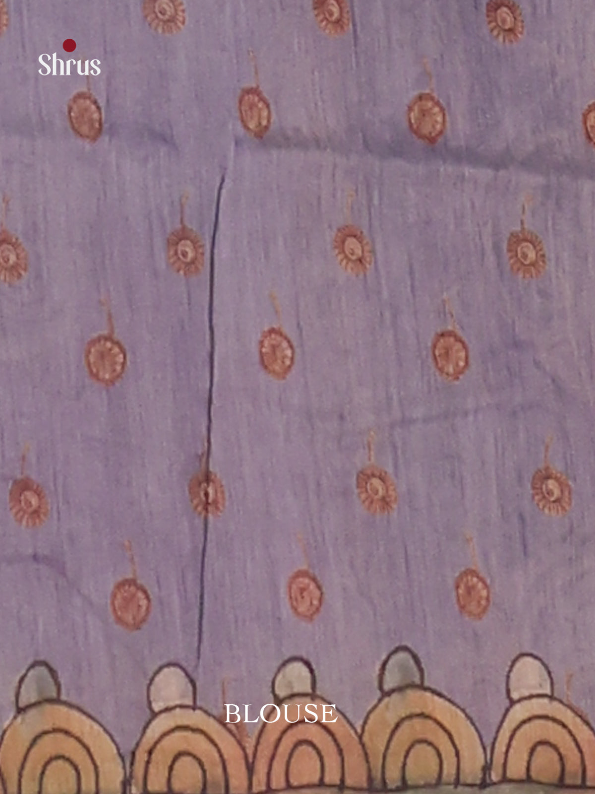 Purple & Grey - Semi Kantha Saree