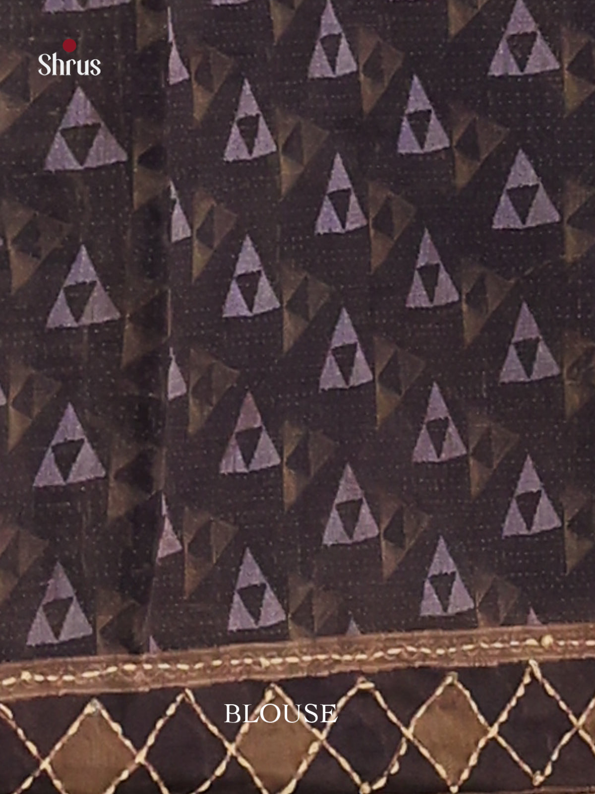 Black & Brown- Semi Kantha Saree