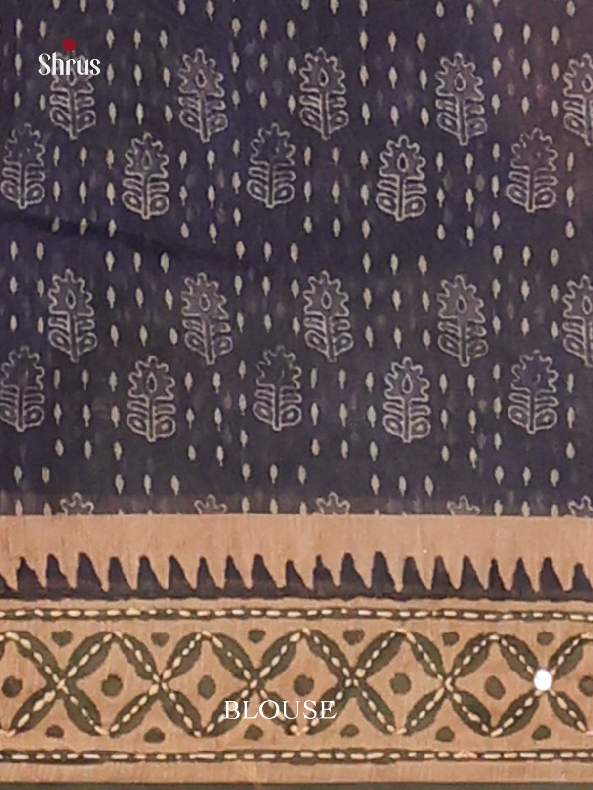 Blue & Green - Semi Kantha Saree