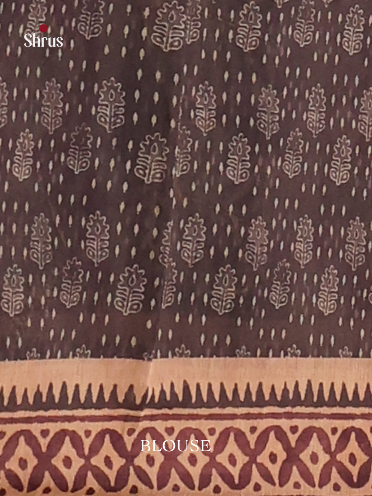 Black & Maroon - Semi Kantha Saree