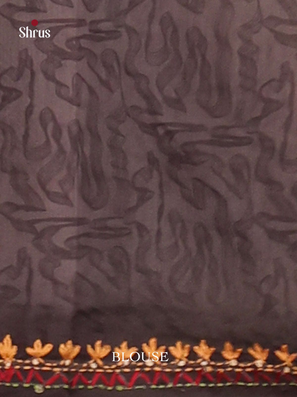 Cream & Black - Semi Kantha Saree