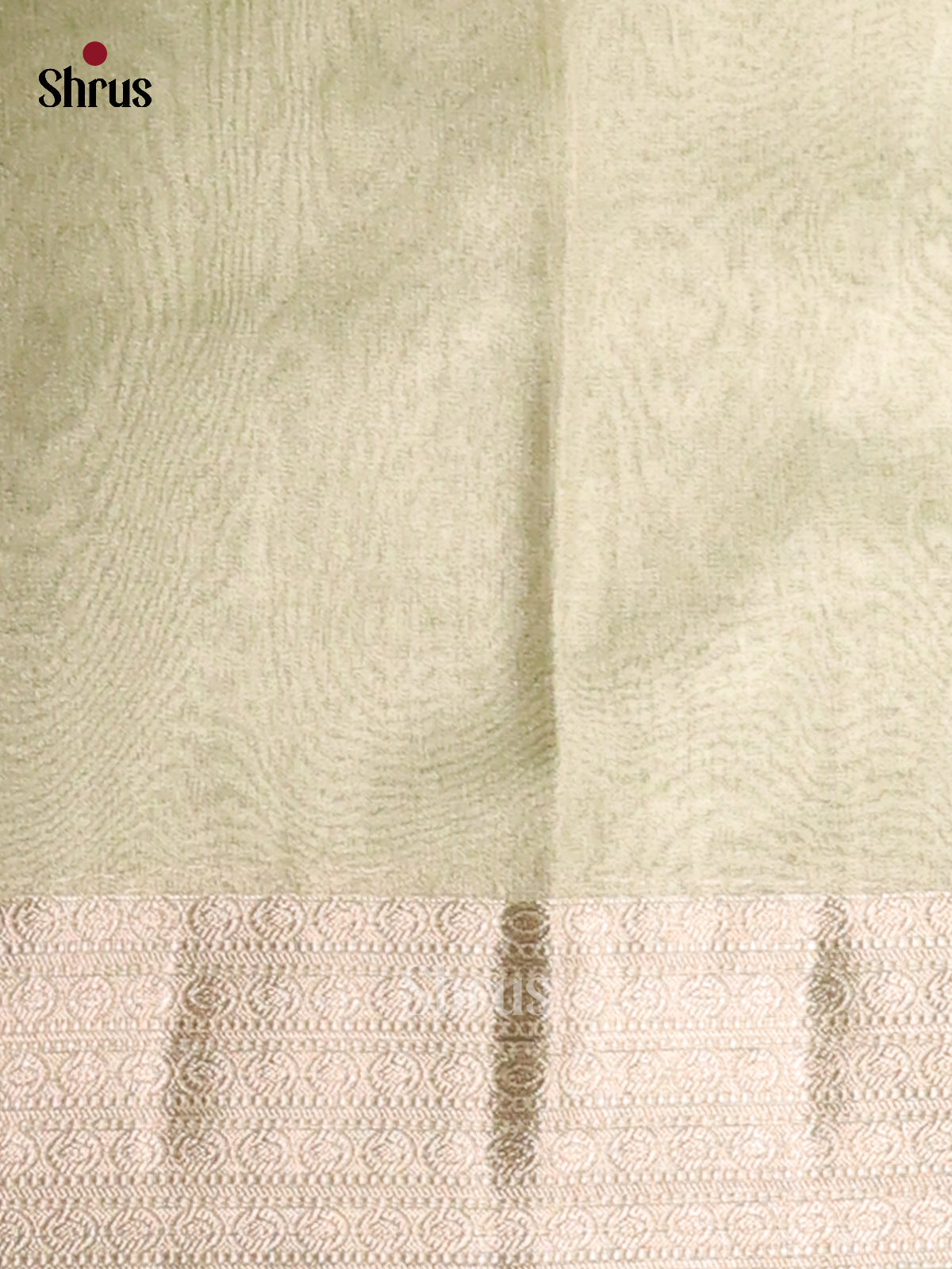 Apple Green - Semi Tissue Saree