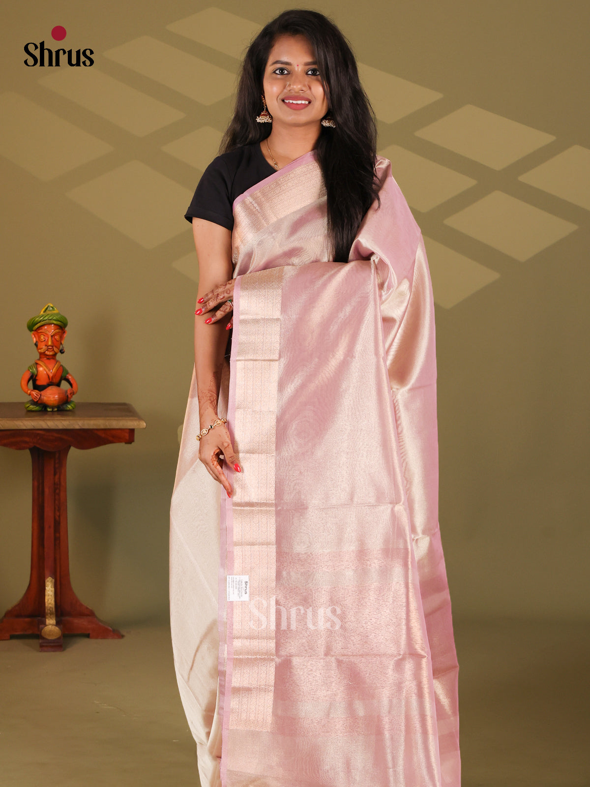 Lavender - Semi Tissue Saree
