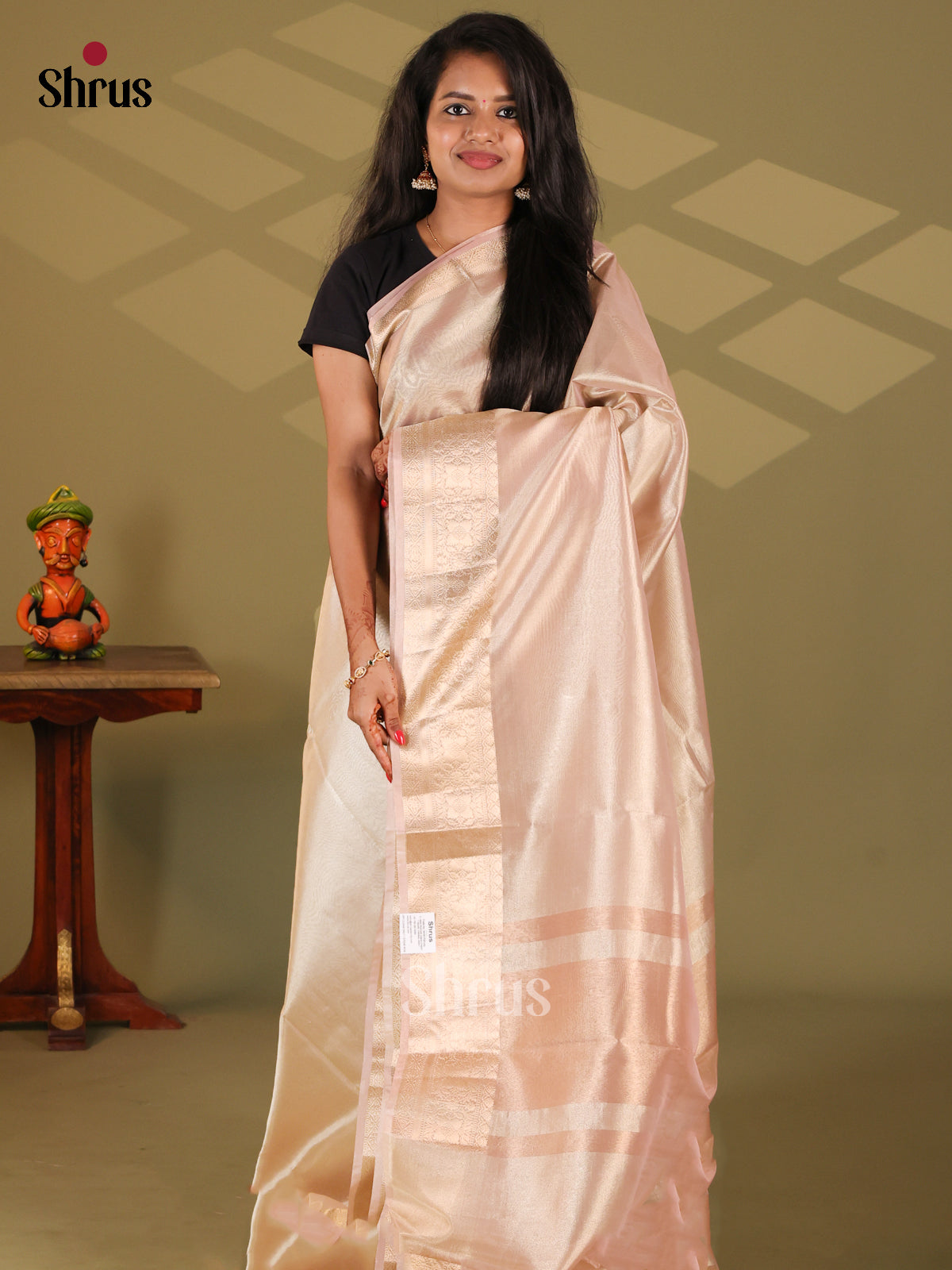 Mild Lavender - Semi Tissue Saree