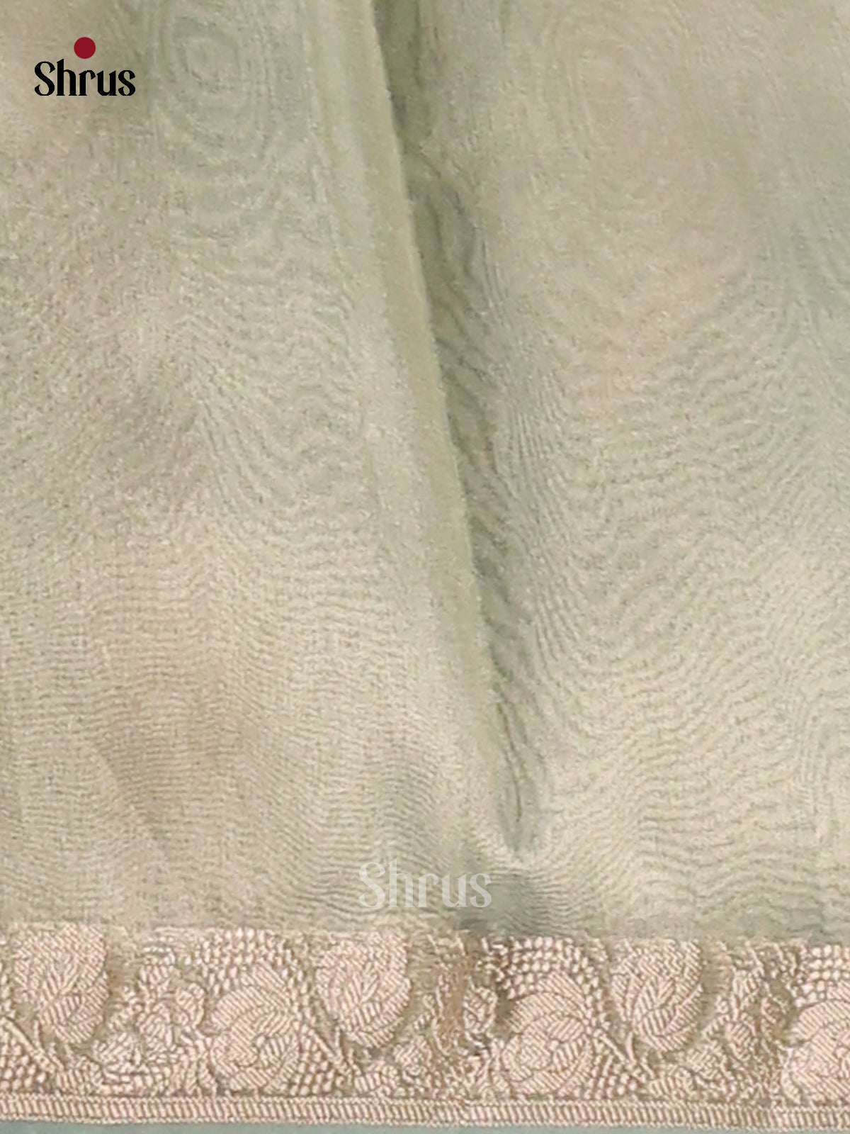 Mint Green - Semi Tissue Saree