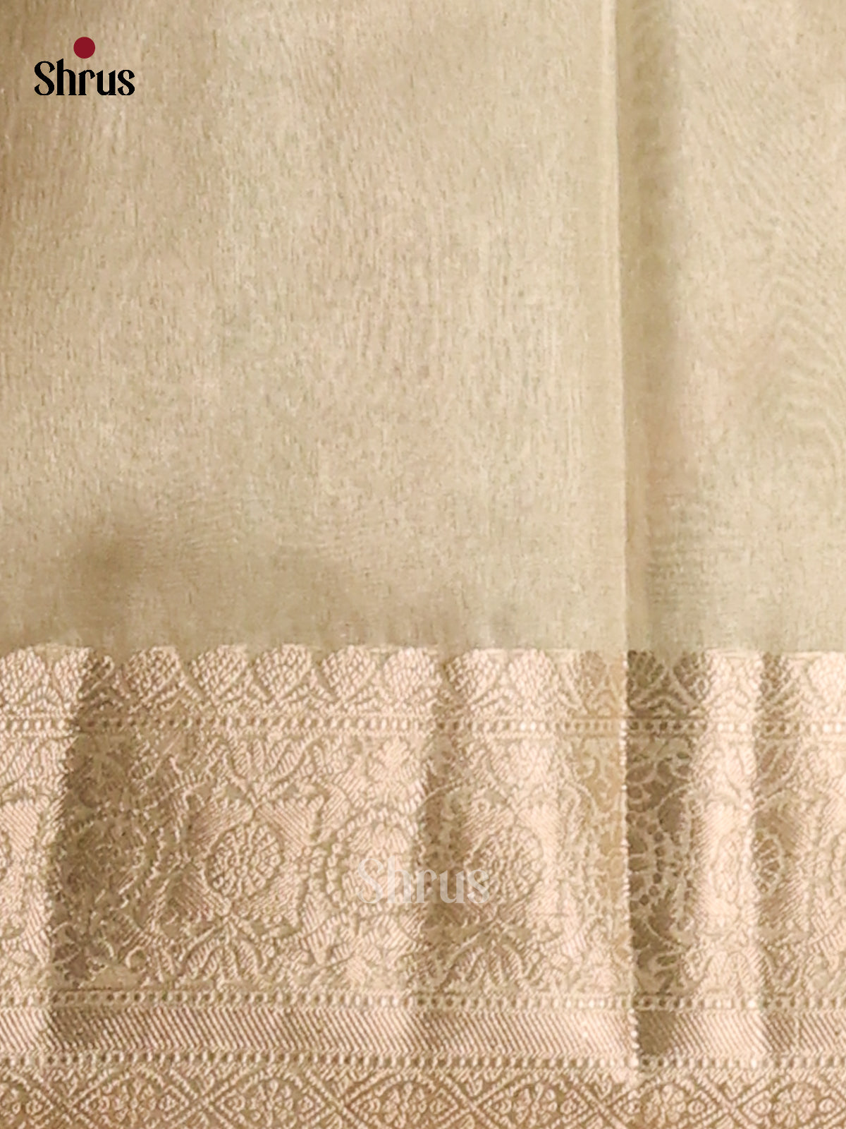 Goldish Green - Semi Tissue Saree