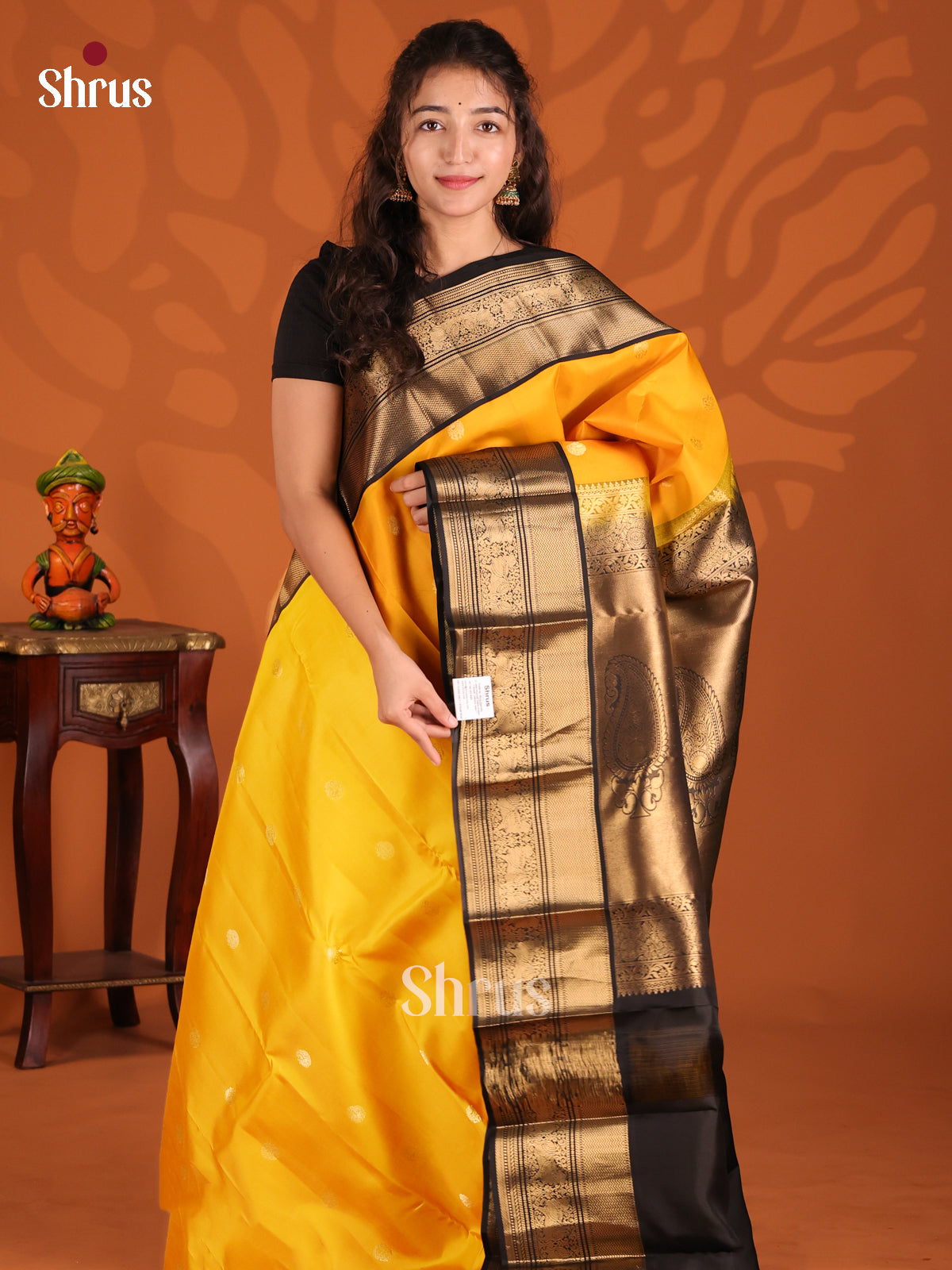 DFS09036- Kanchipuram silk Saree - Shop on Shrus.com