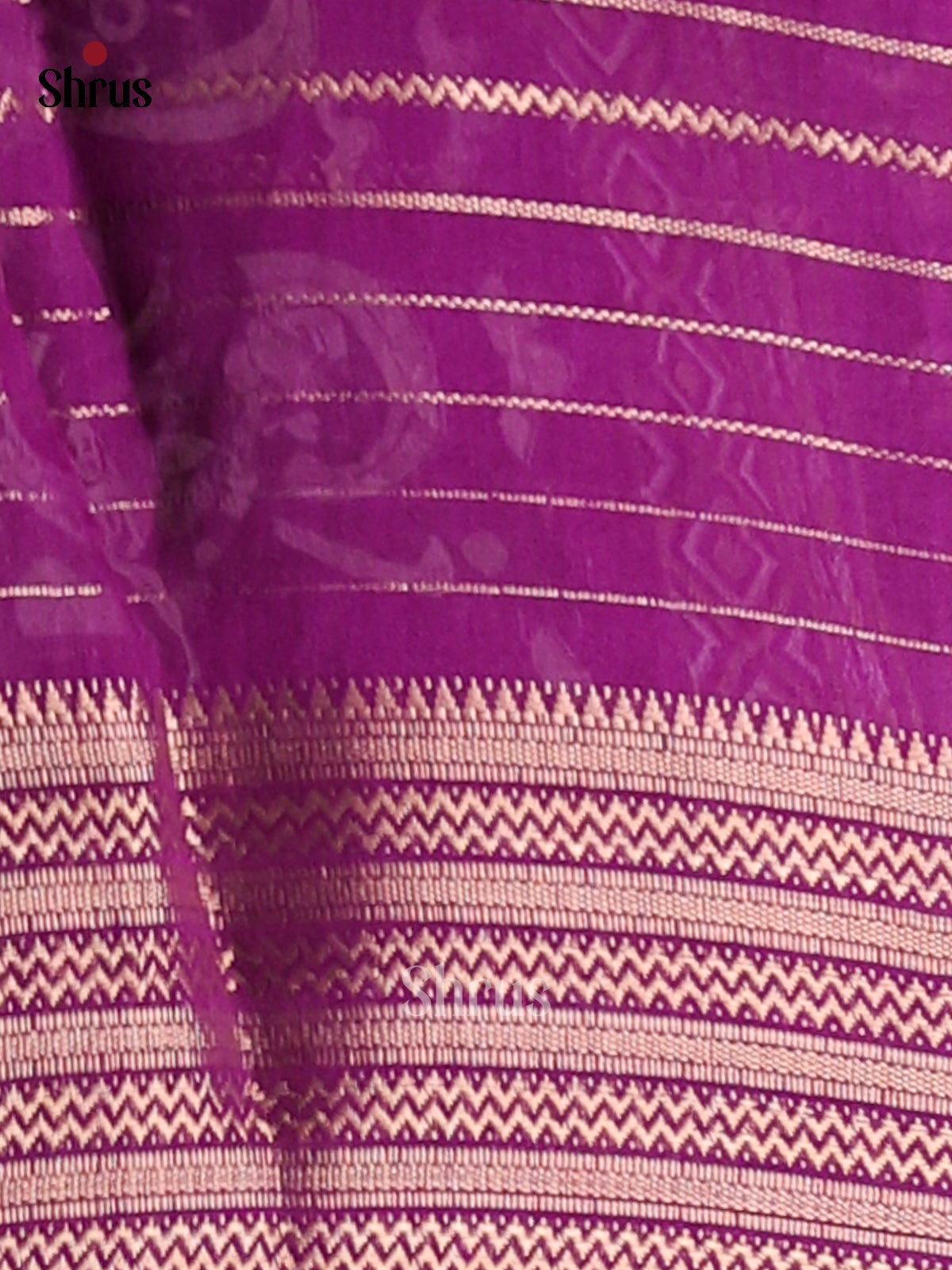 Violet- Semi Mysoresilk Saree - Shop on Shrus.com