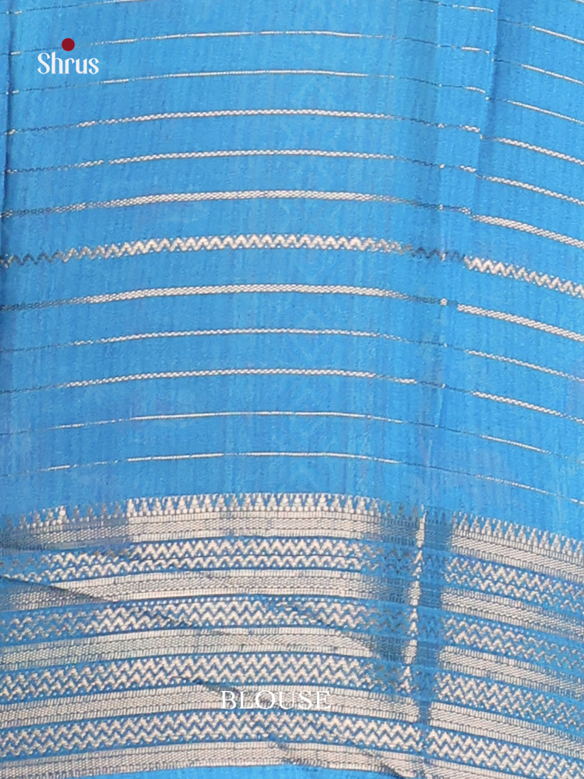 Grey & Blue- Semi Mysoresilk Saree