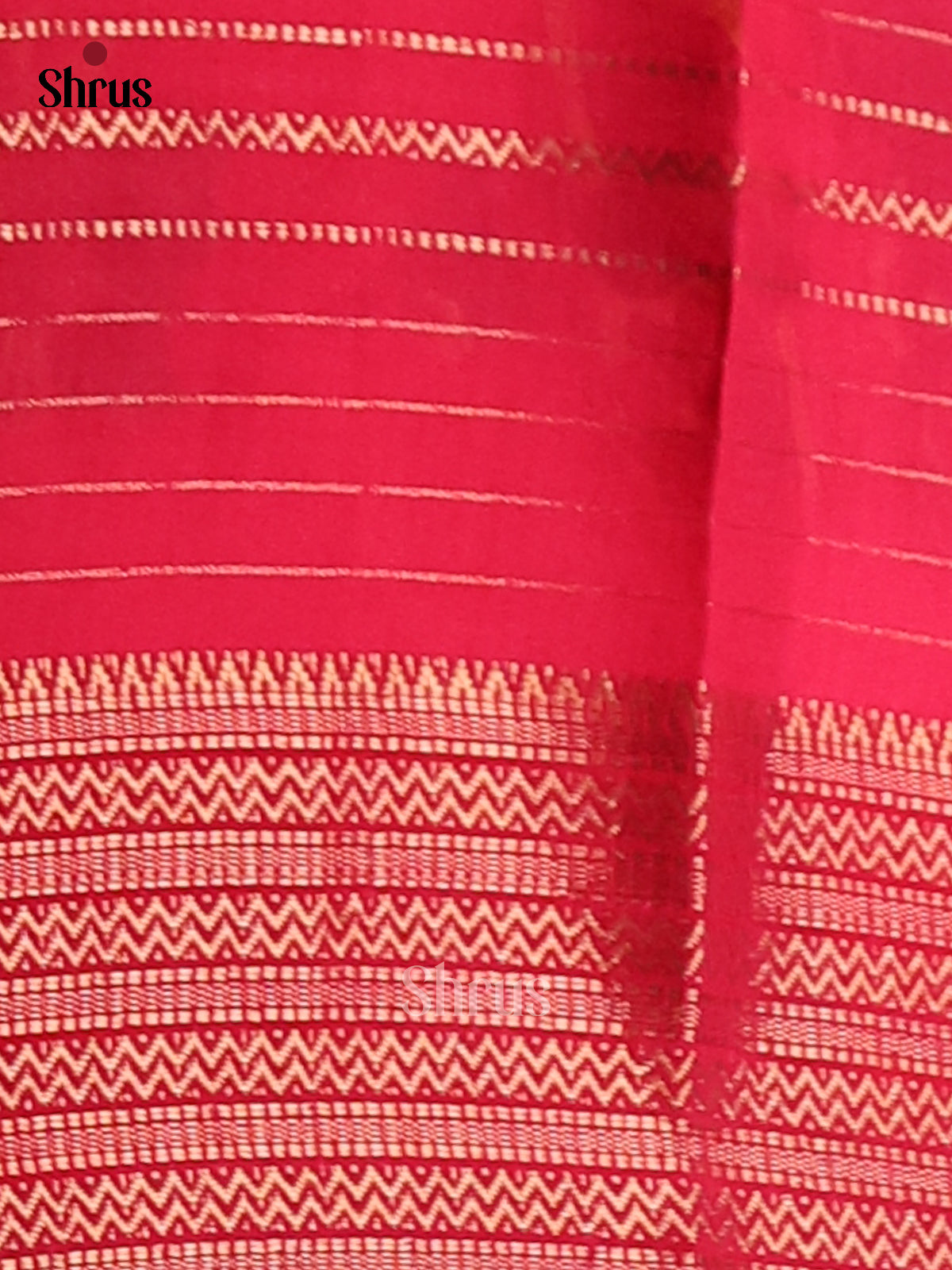 Blue & Pink - Semi Mysoresilk Saree
