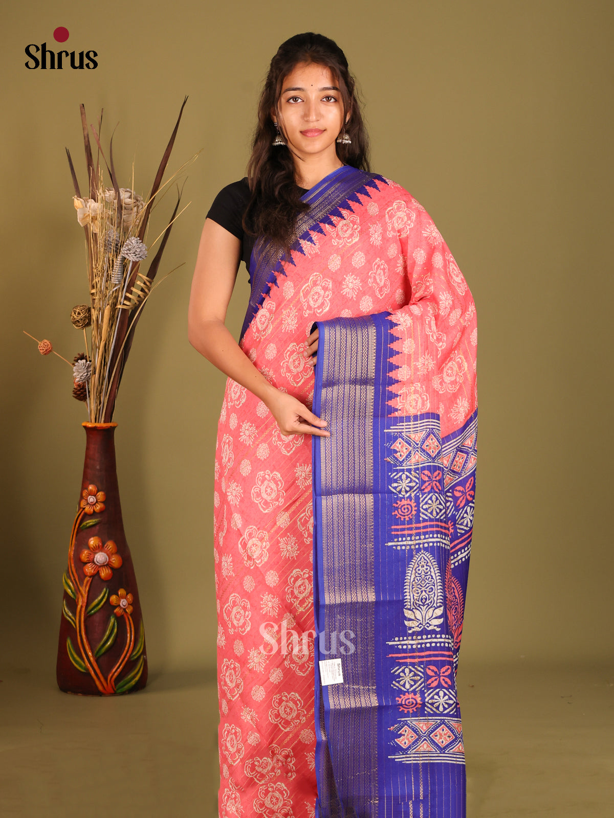 DFS09138 - Semi Mysoresilk Saree - Shop on Shrus.com