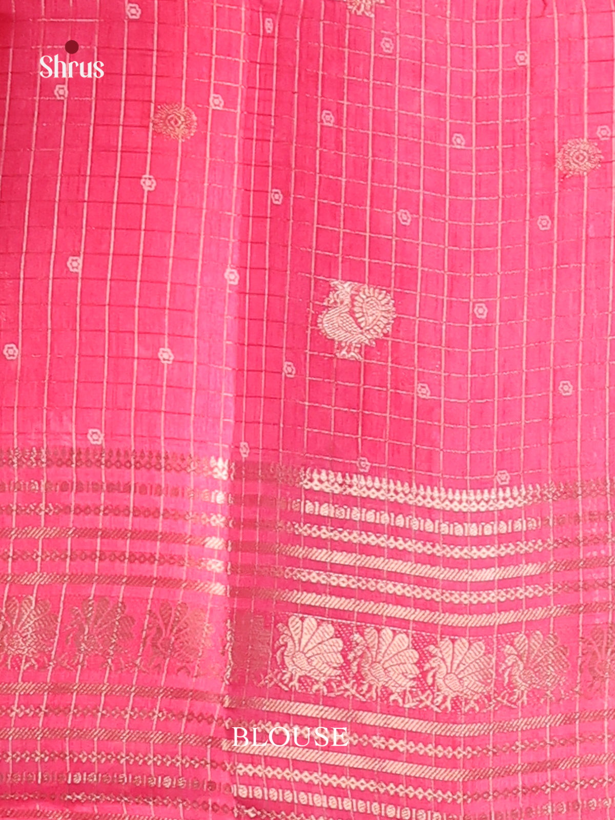 Yellow & Pink - Semi Mysoresilk Saree - Shop on Shrus.com