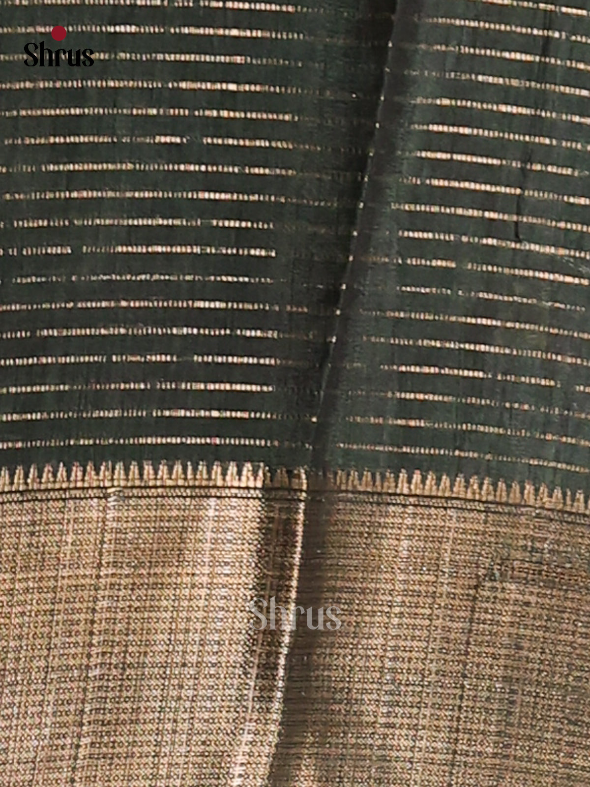 Purple & Green - Semi Mysoresilk Saree - Shop on Shrus.com