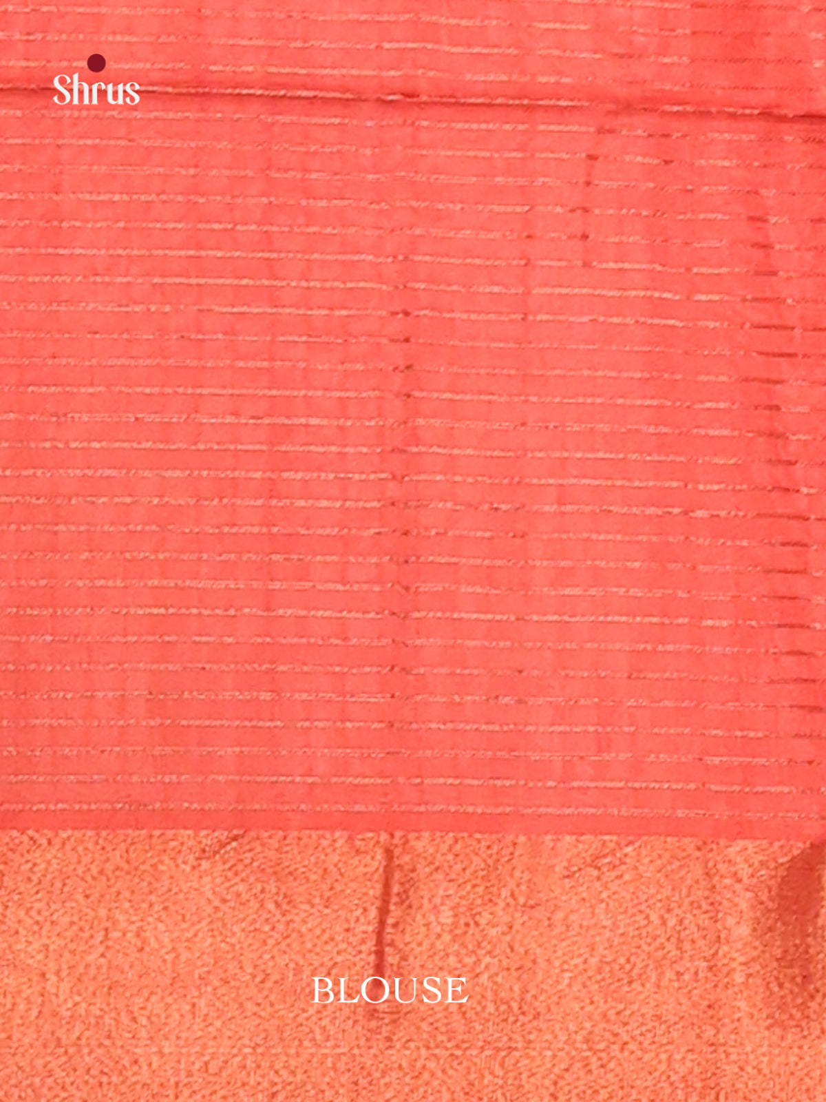 Cream & Orange- Champa semitussar Saree