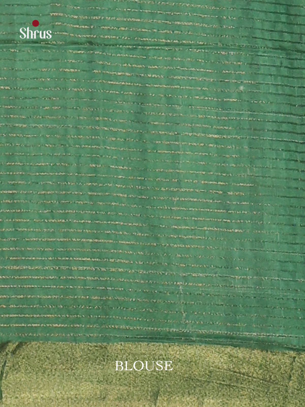 Cream & Green - Champa semitussar Saree