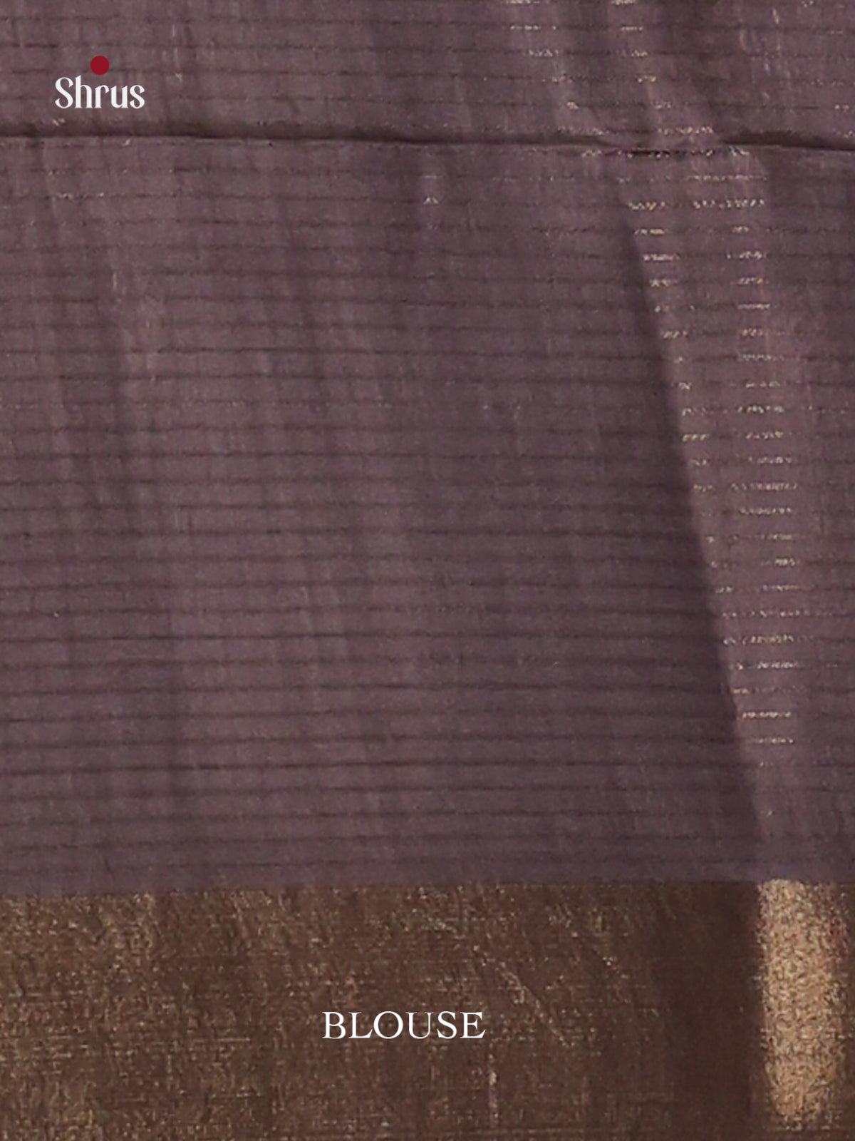 Cream & Black - Champa semitussar Saree