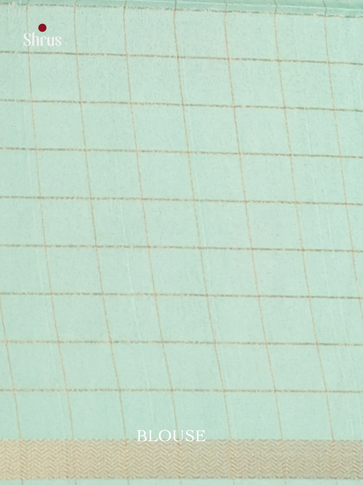 Cream & Teal - Champa semitussar Saree