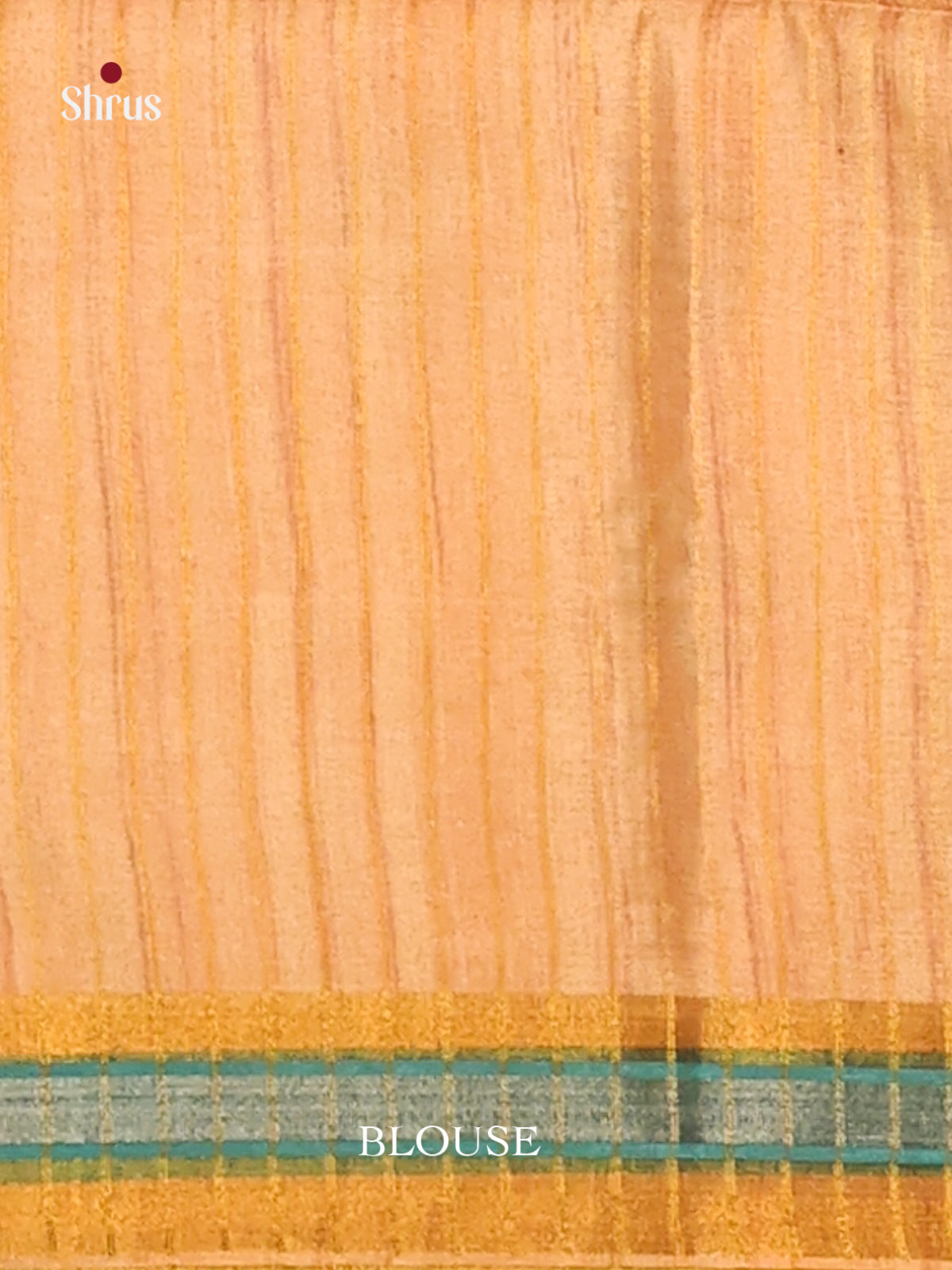 Cream & Mustard - Champa semitussar Saree