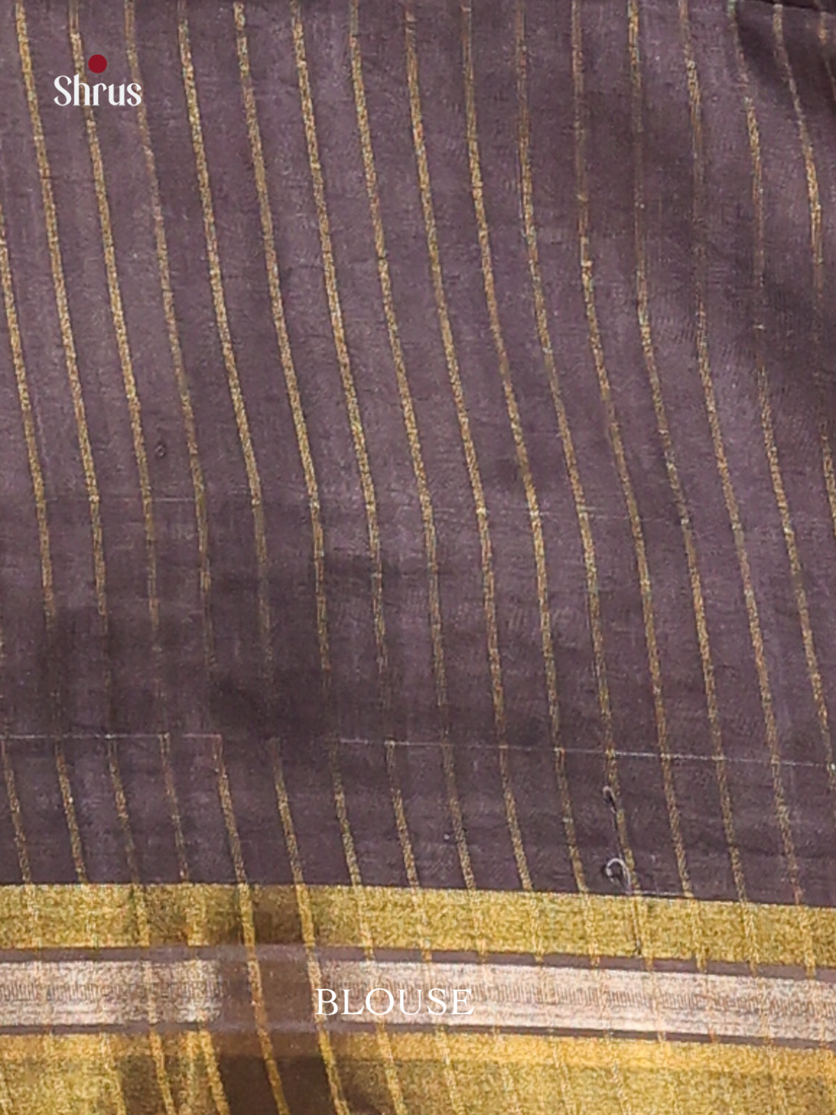 Cream & Black - Champa semitussar Saree
