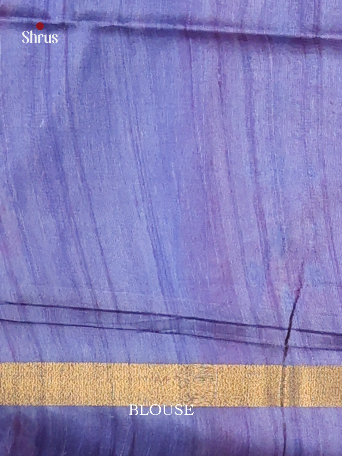 Cream & Blue - Champa semitussar Saree