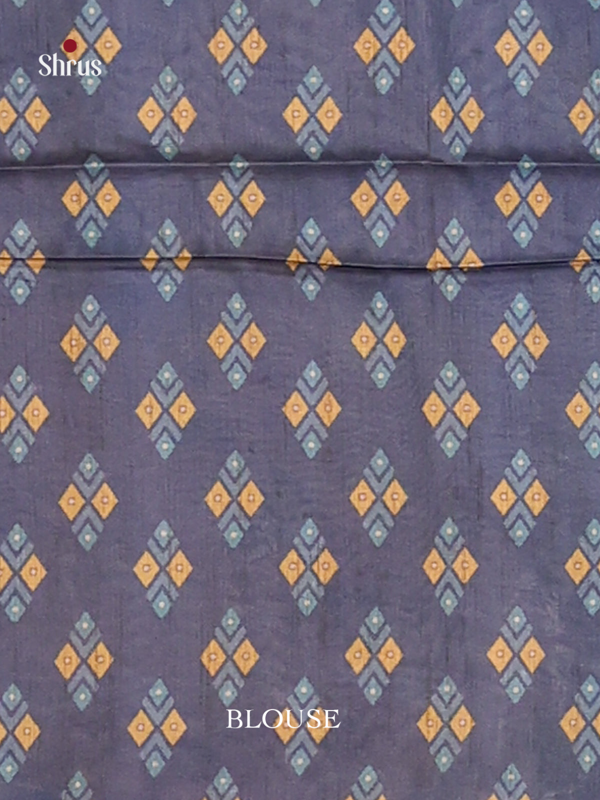 Peach & Blue- Champa semitussar Saree - Shop on Shrus.com