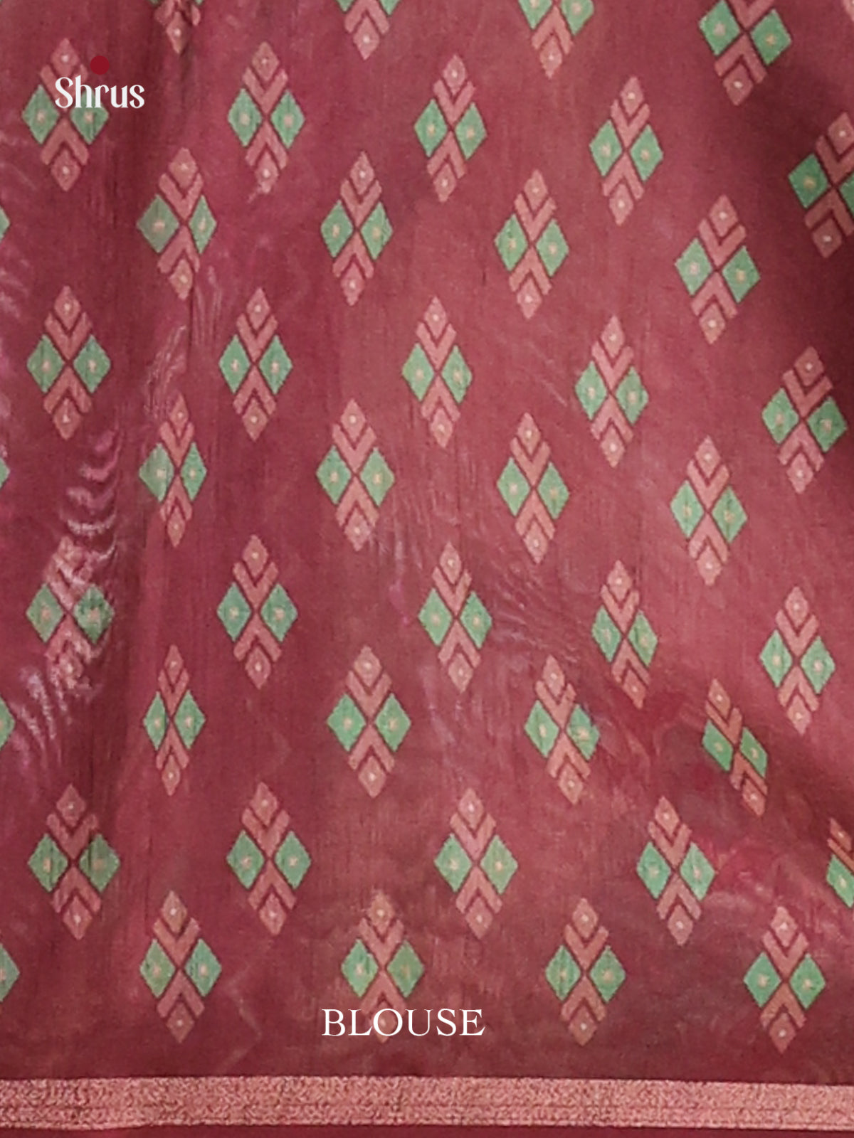 Green & Maroon - Champa semitussar Saree - Shop on Shrus.com