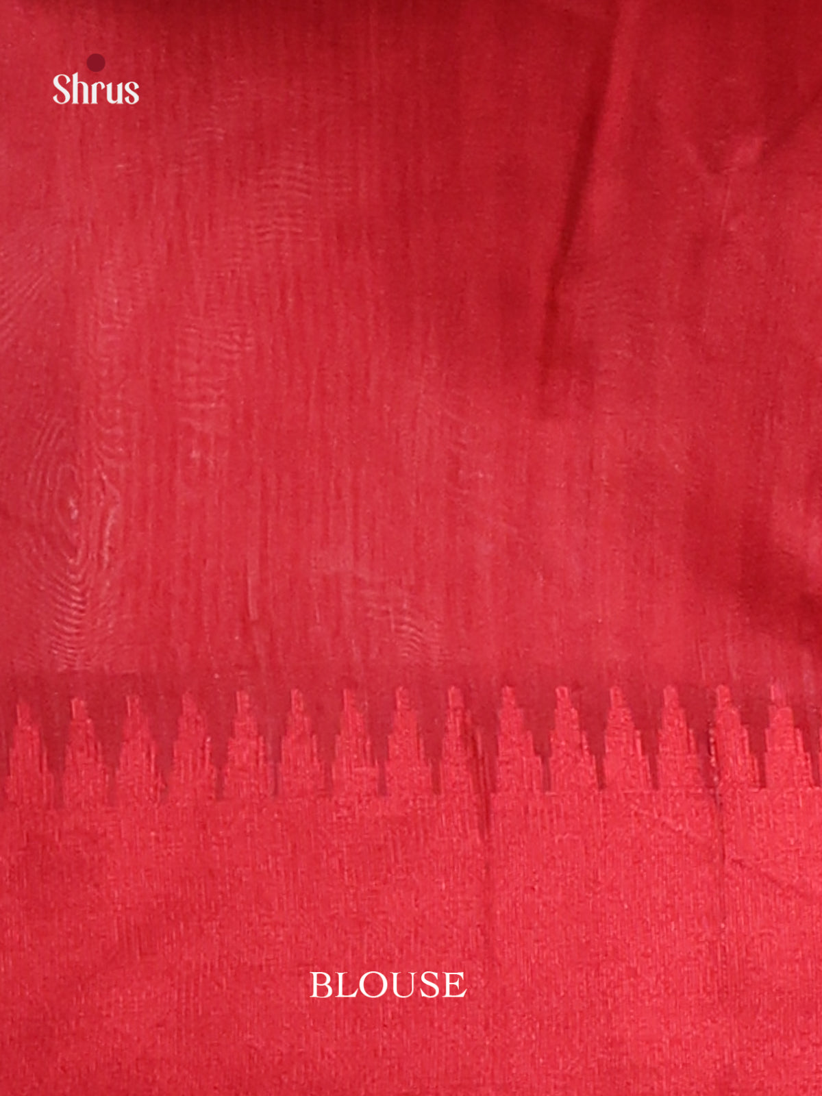 Peach & Red - Champa semitussar Saree - Shop on Shrus.com