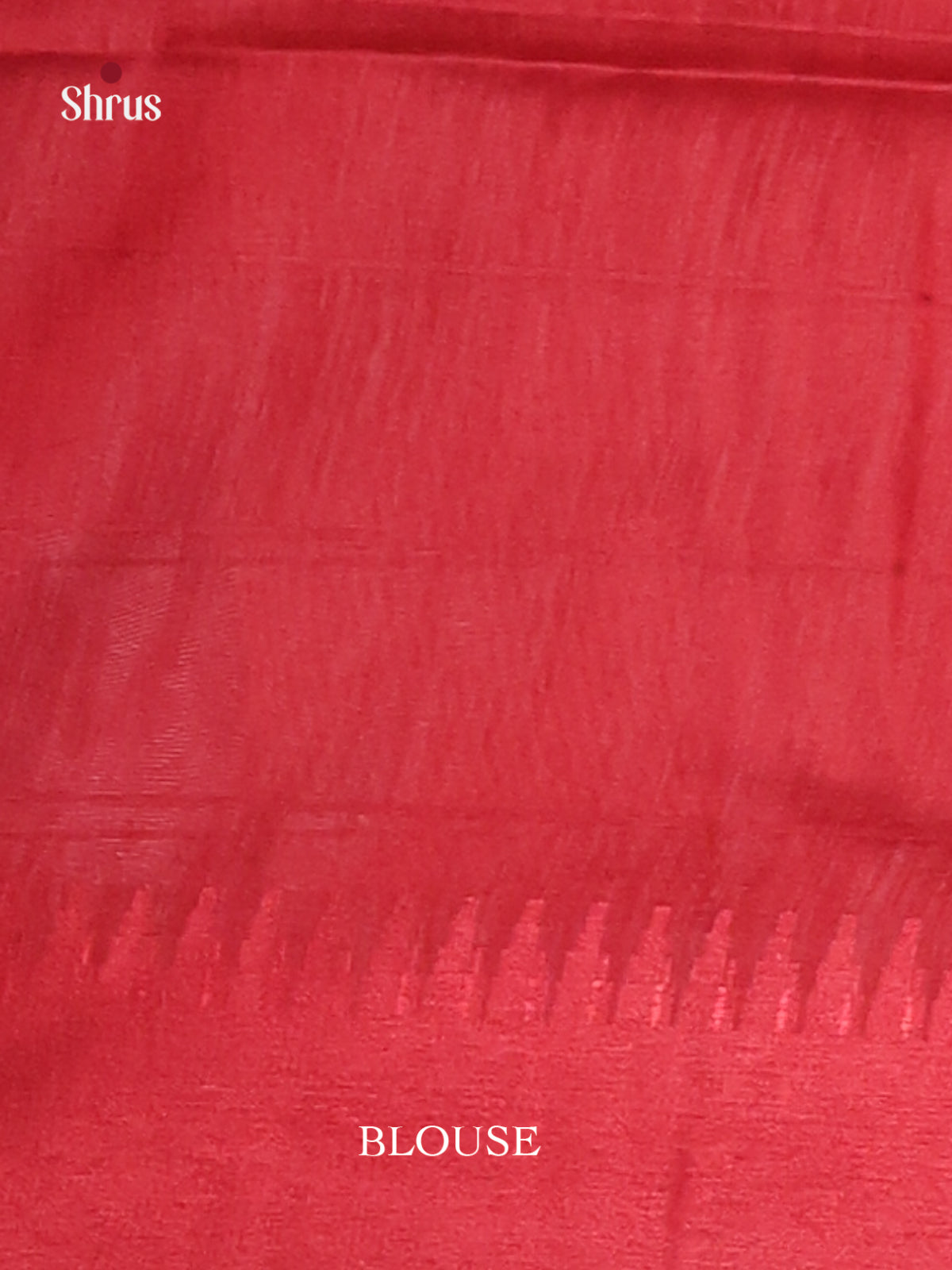 Peach & Red- Champa semitussar Saree - Shop on Shrus.com