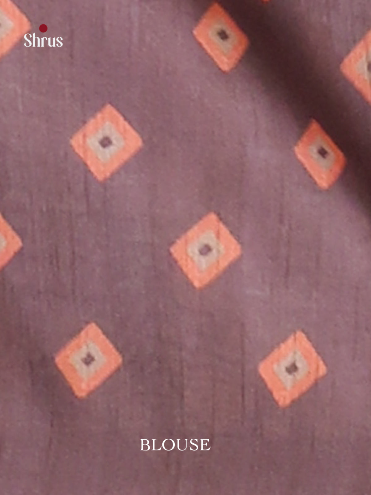 Brown & Purple - Champa semitussar Saree