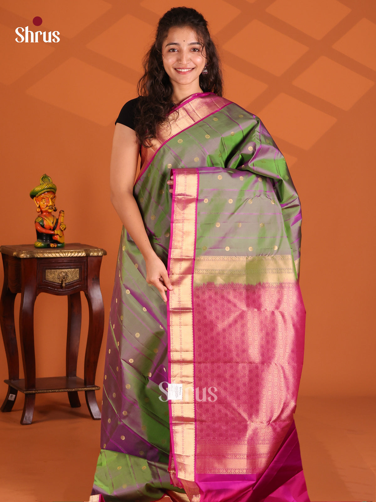 DFS10163 - Kanchipuram silk (HR) Saree