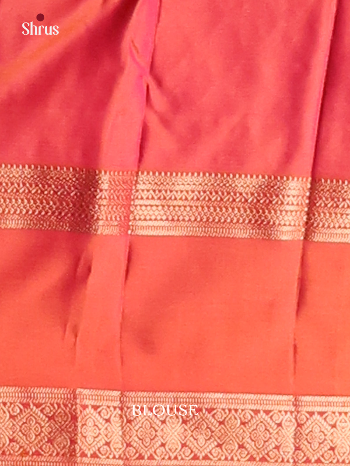 Charming Pink Kanchipuram silk Saree with Orangish Pink Rettaipet zari border