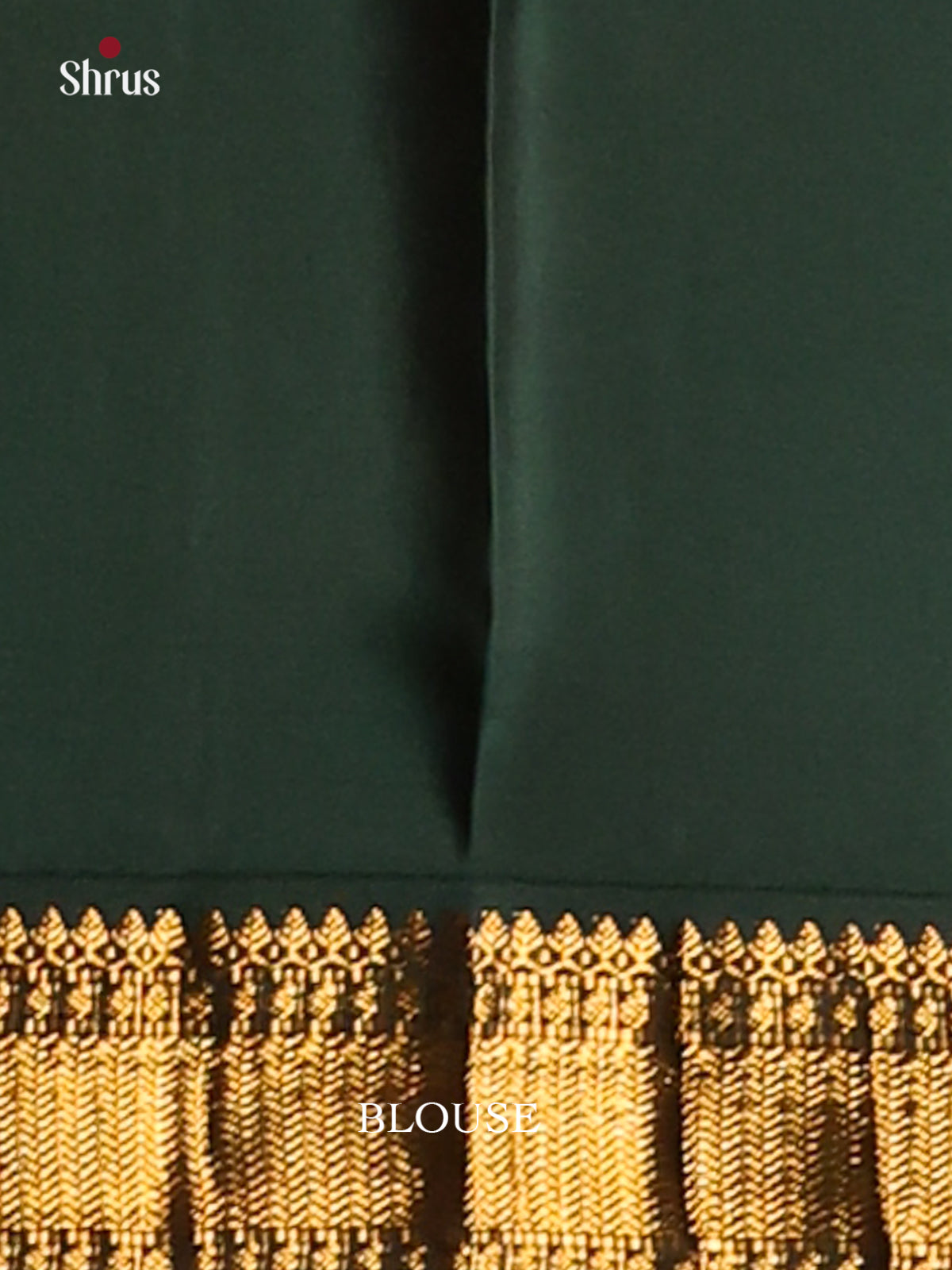 Pretty Orange Kanchipuram silk Saree with Green splendid brocade pallu-2