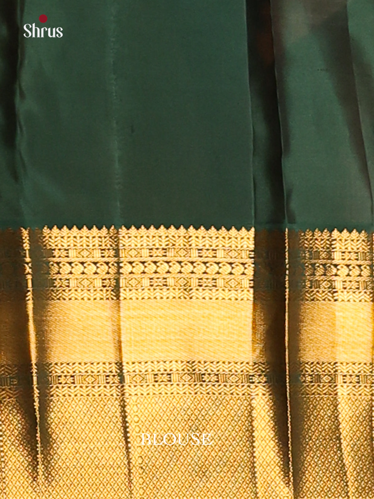 Chic Orange Kanchipuram silk Saree zari kattam & rich green border-2