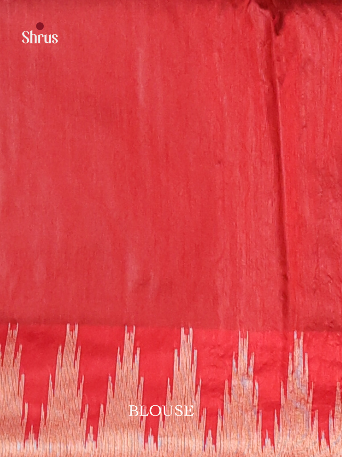 Black & Red - Semi Rawsilk Saree