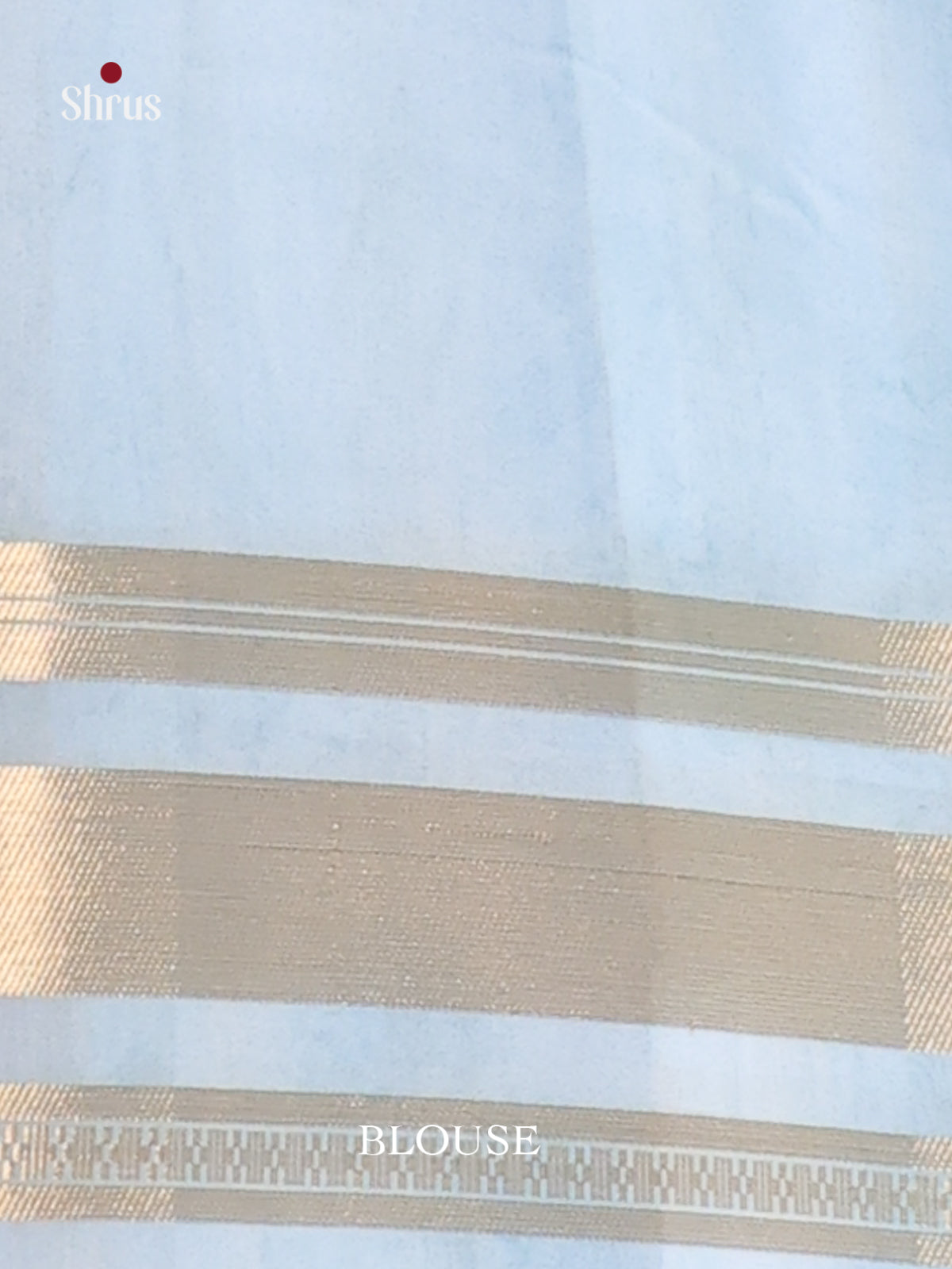 Pink & Blue - Semi Organza Saree - Shop on Shrus.com
