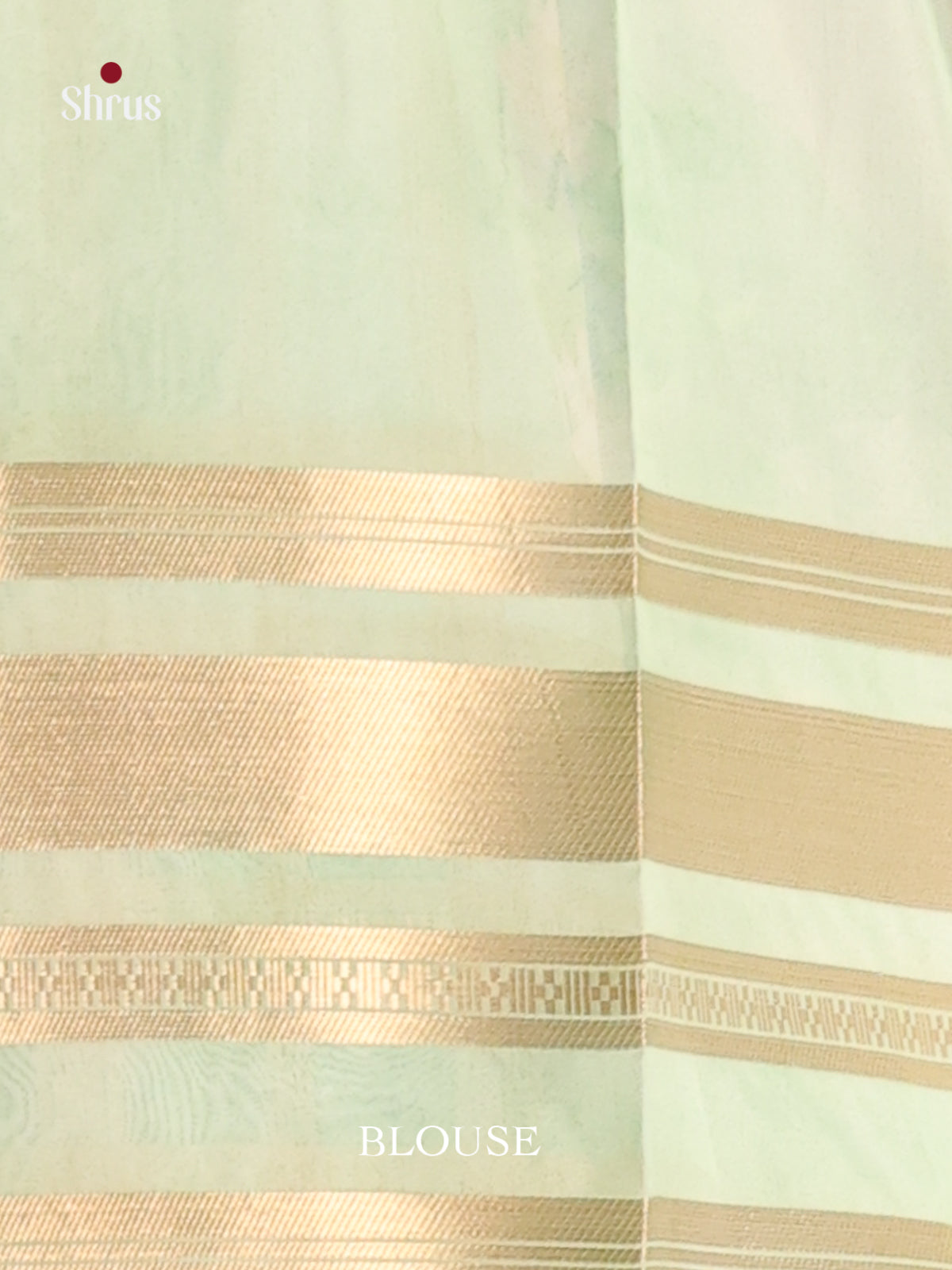 Lavender & Green - Semi Organza Saree