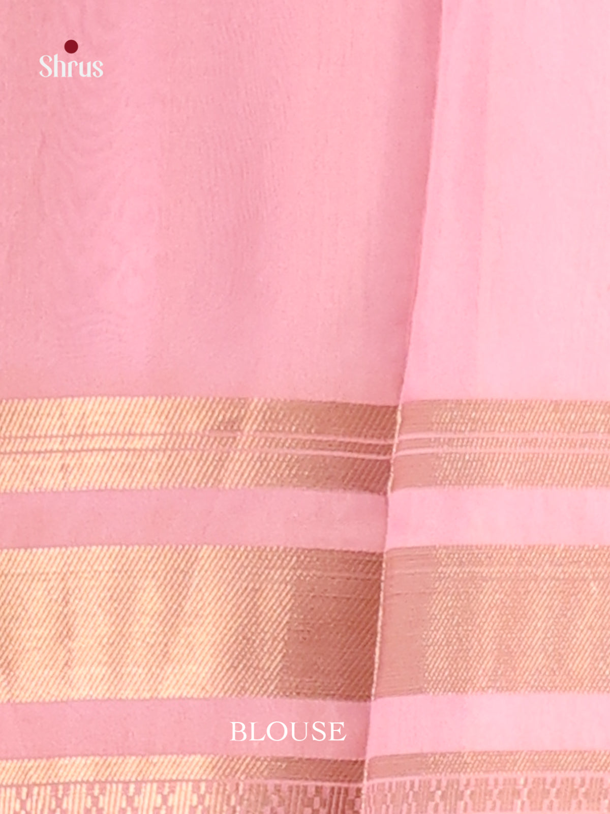 Cream & Pink- Semi Organza Saree