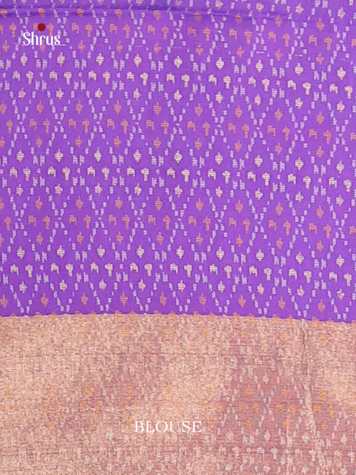 Purple - Champa semitussar Saree - Shop on Shrus.com