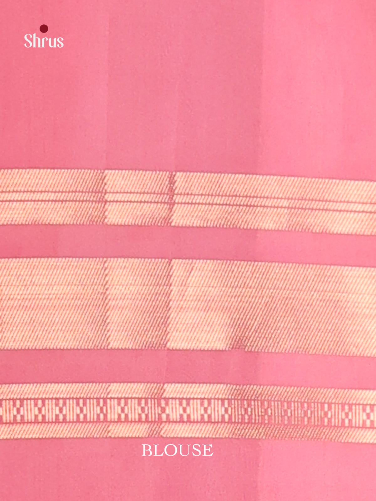 Cream & Pink - Semi Organza Saree