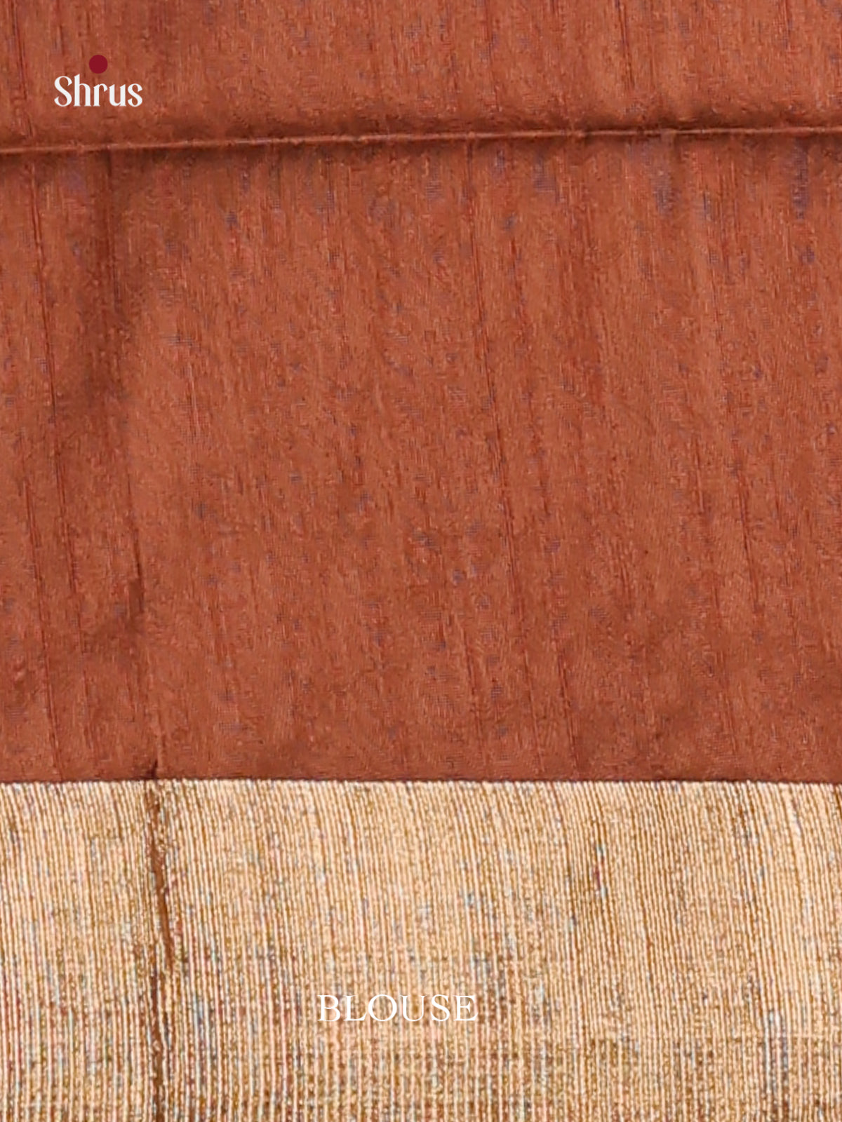 Brown - Semi Rawsilk Saree