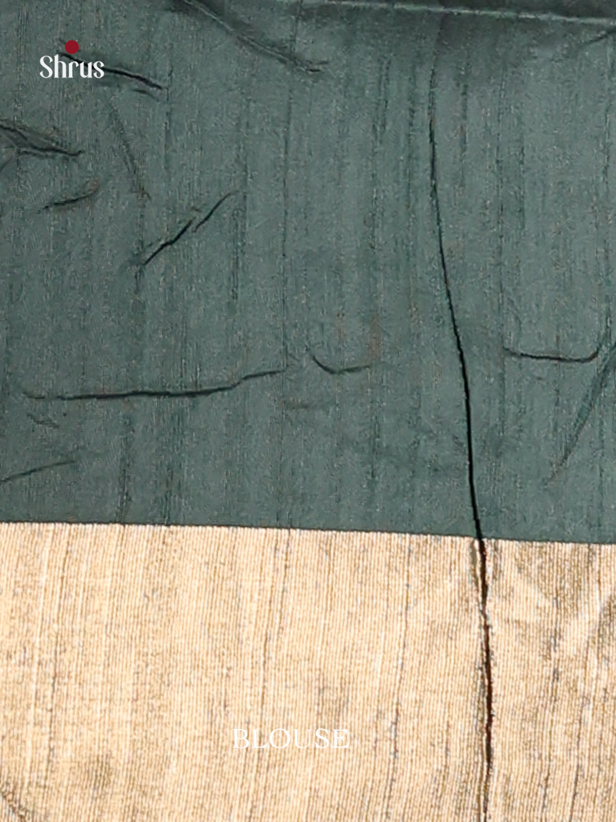 Green - Semi Rawsilk Saree - Shop on Shrus.com
