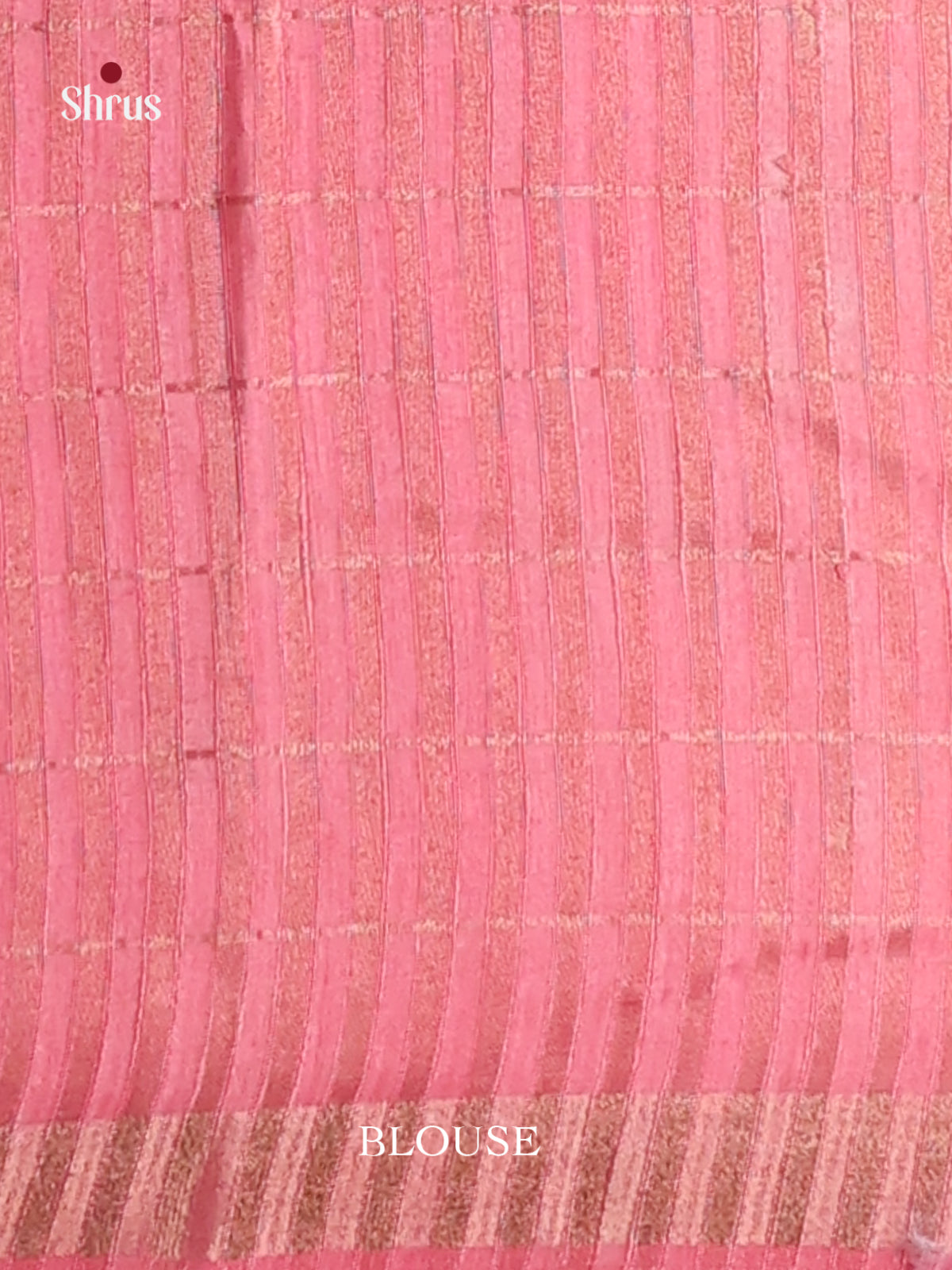 Cream & Pink - Champa semitussar Saree