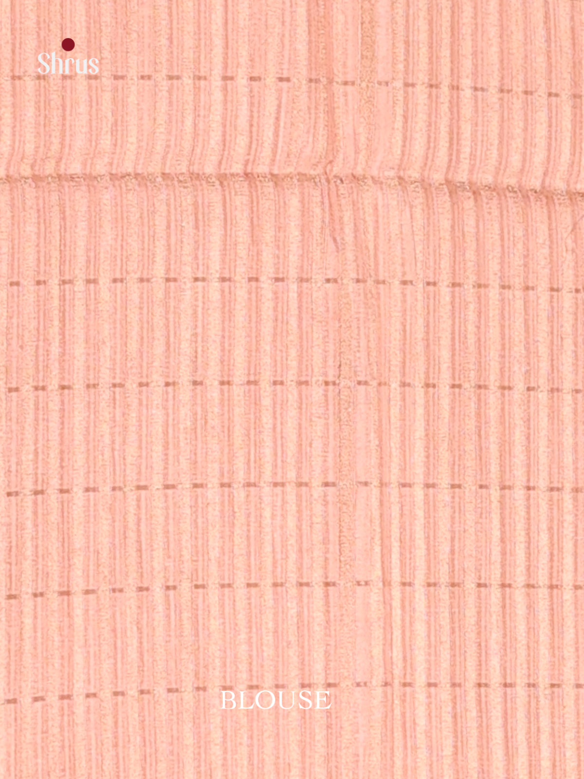 Cream & Peach - Champa semitussar Saree